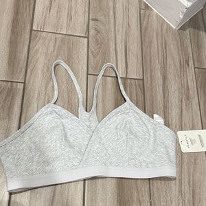 Fabletics Light Gray bralette.